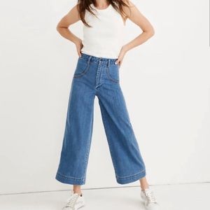 Madewell Wide Leg Jeans w/Rainbow Pockets